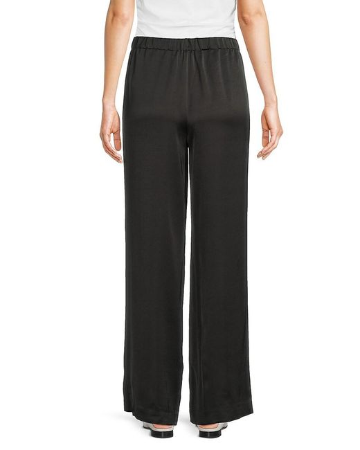 Rag & Bone Black Wide-Leg Pull-On Pants