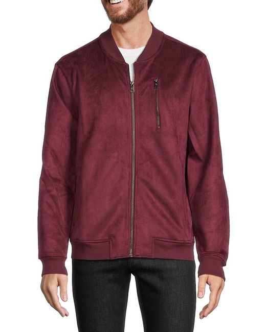 Faux suede cheap bomber