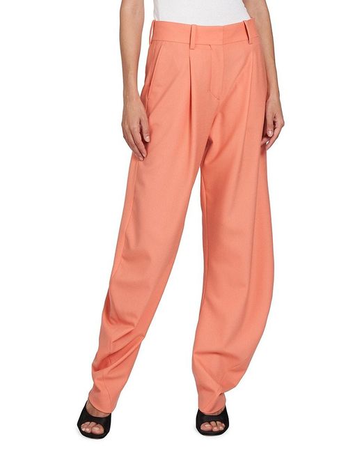 Off White c o Virgil Abloh Ablohland Paperbag Pants in Orange
