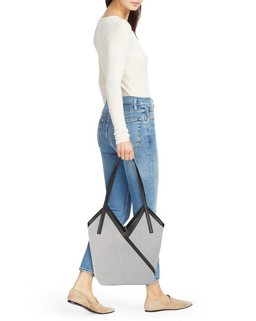 Rag & Bone Natural Alix Cotton & Leather Tote