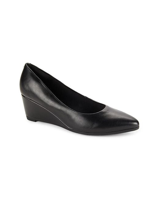 Easy Spirit Black Jinger 56Mm Point Toe Wedge Pumps