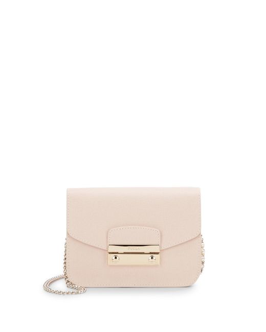 Furla Leather Julia Mini Crossbody Bag in Pink | Lyst