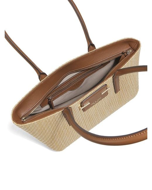 Rag & Bone White Woven Straw Tote Bag