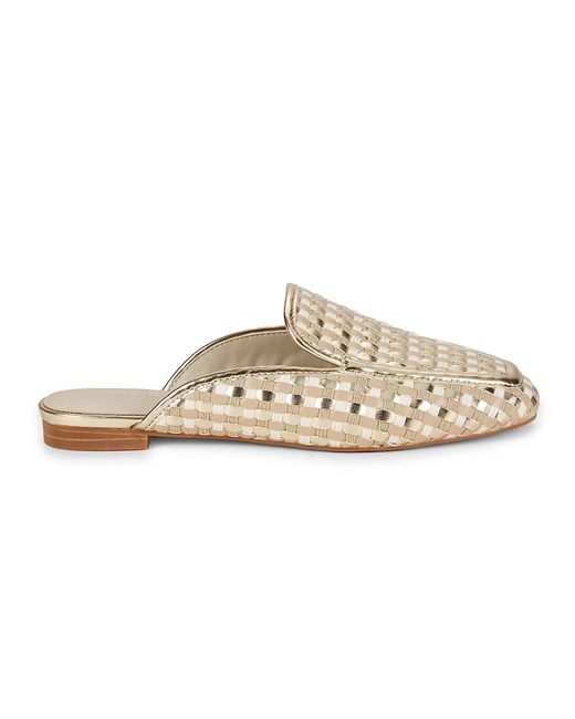 Sanctuary White Moc Toe Mules