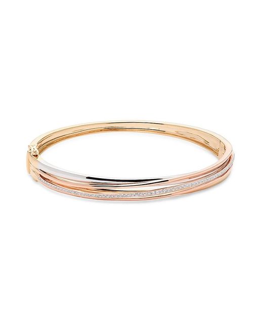Effy Yellow 14K Goldplated & 0.28 Tcw Diamond Bangle