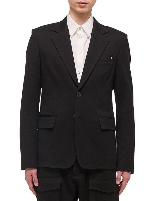 Helmut Lang Black Ponte Zip Classic Blazer for men