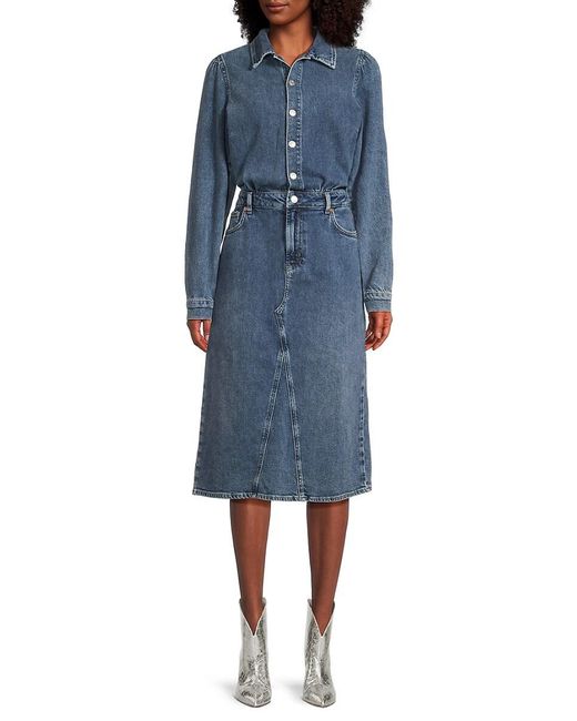Rails Blue Beverly Denim Midi Shirtdress
