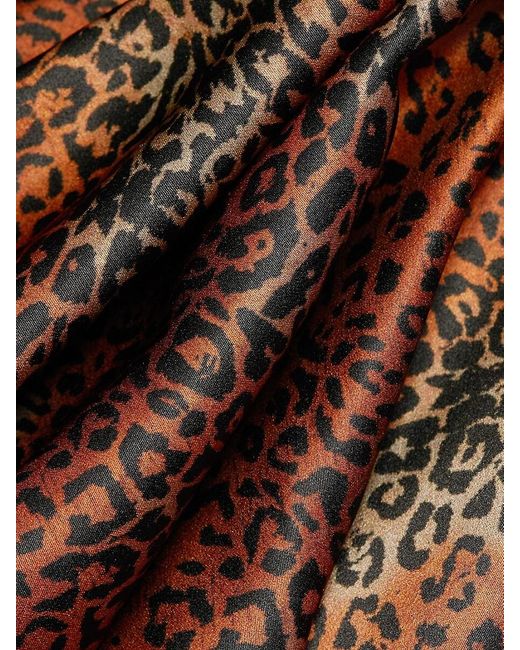 BruceGlen Brown Leopard Slip Minidress
