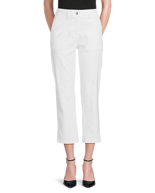 Nanette Lepore White Solid Pants
