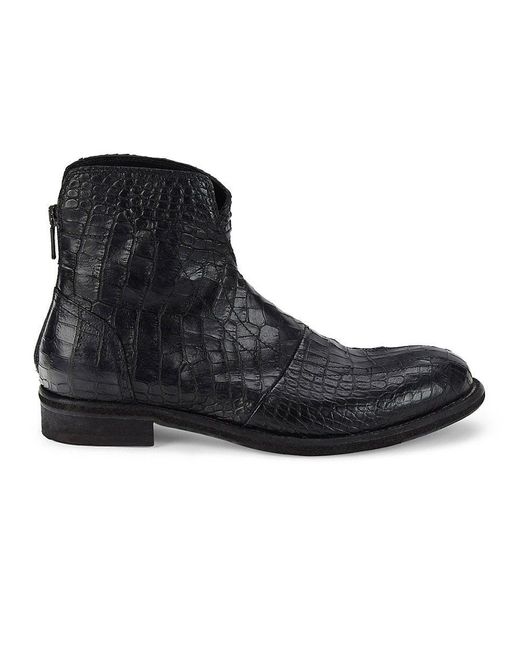 Jo Ghost Leather Zip Chelsea Boots in Black for Men | Lyst