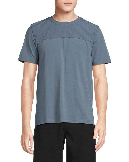 Kenneth Cole Blue 'Solid Crewneck Tee for men