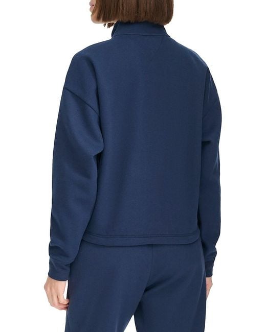 Tommy Hilfiger Red Logo Fleece Sweatshirt