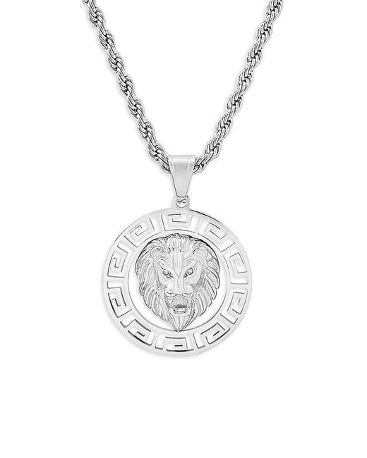 Stainless steel shop lion pendant