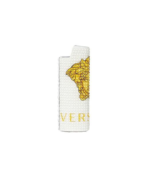 Versace White Medusa Logo Lighter Holder