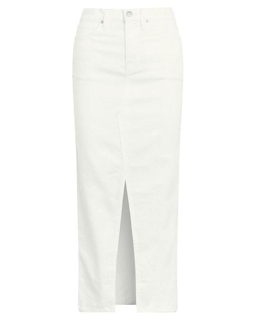 Hudson Natural Reconstructed Denim Midi-Skirt
