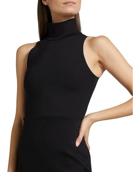 Commando Black Neoprene Turtleneck Dress