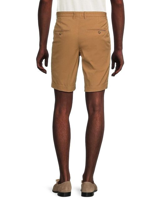 Boss Natural Slice Slim Fit Flat Front Chino Shorts for men