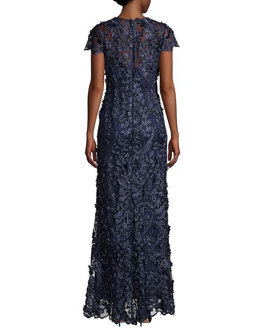 carmen marc valvo navy dress