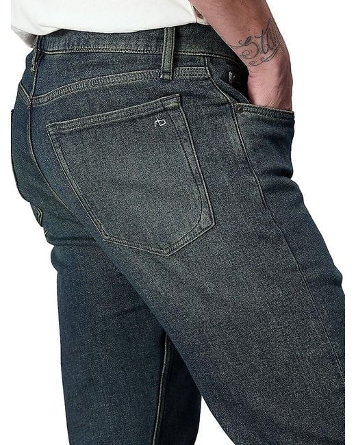 Rag & Bone Blue Fit 3 Stride Stretch Jeans for men