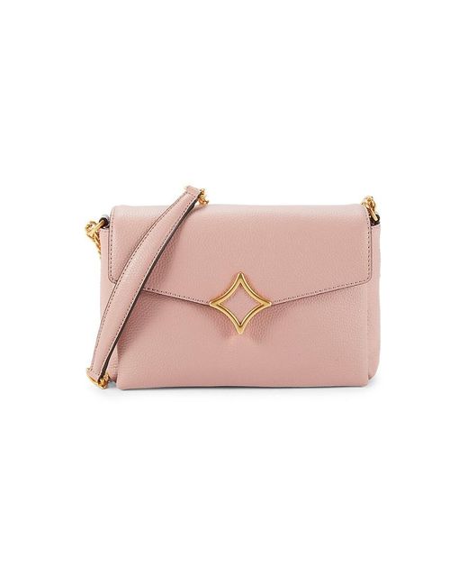 orYANY Textured Leather Crossbody Bag in Pink | Lyst