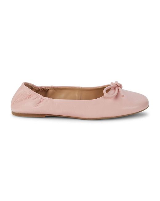 Saks Fifth Avenue Saks Fifth Avenue Cameron Leather Ballet Flats in Pink |  Lyst Canada