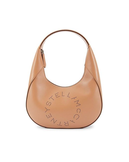 【関税&送料込】Stella Mccartney Large Hobo Bag Stella McCartney Logo Hobo Large, Aged Brandy – CULTSTATUS