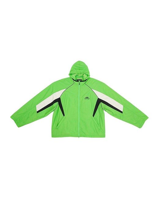 Balenciaga 3b Sports Icon Tracksuit Rain Jacket in Green for Men | Lyst