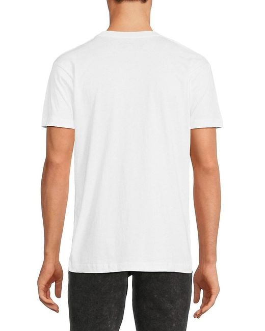 Kinetix White Life Comes In Waves Graphic Tee for men