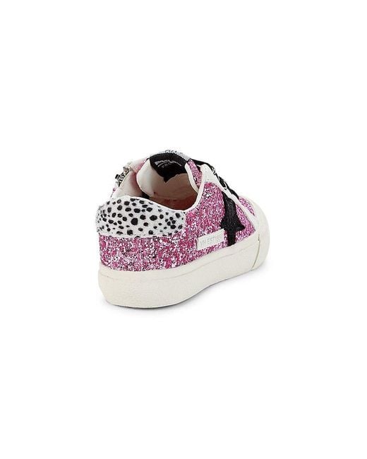 Vintage Havana Little Girl's & Girl's Glitter Star Sneakers in Pink Lyst