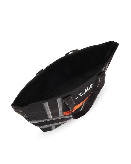 Heron Preston Black Logo Cotton Tote for men