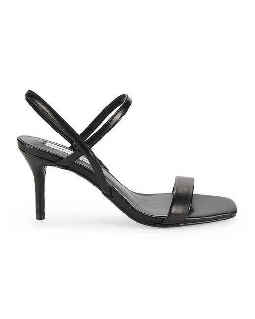 Saks Fifth Avenue Black Goldtone Slingback Sandals for men