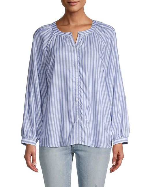 Beach Lunch Lounge Multicolor Beach Lunch Lounge Ava Striped Peasant Top