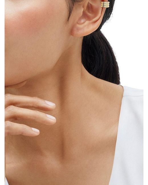 Saks Fifth Avenue White 14K Ear Cuff
