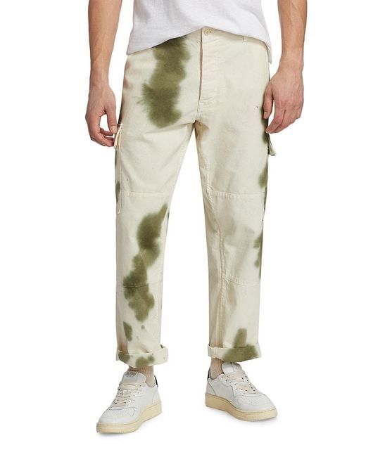 NSF Natural Relaxed Fit Tie Dye Cargo Pants for men