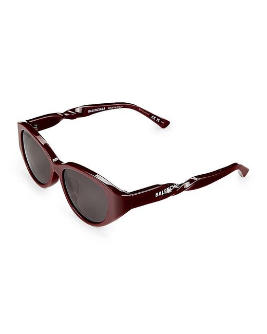 Balenciaga Brown 55mm Oval Sunglasses