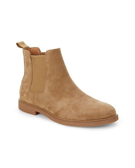 Marc Fisher Danny Suede Chelsea Boots in Brown for Men Lyst