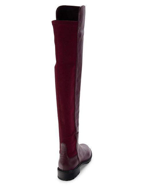Stuart weitzman red over the knee boots sale