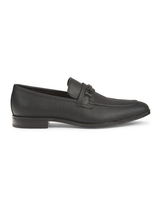 Guess Black Hollas Logo Bit Loafers for men