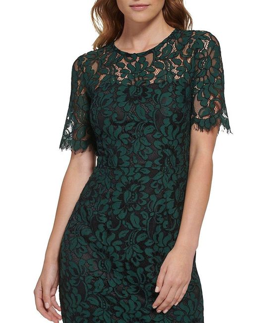 Green Eliza J Dress Eliza J Shift Dress Green Boucle Fabric, Size 12P Green Eliza J Dress Eliza J Shift Dress Green Boucle Fabric, Size 12P