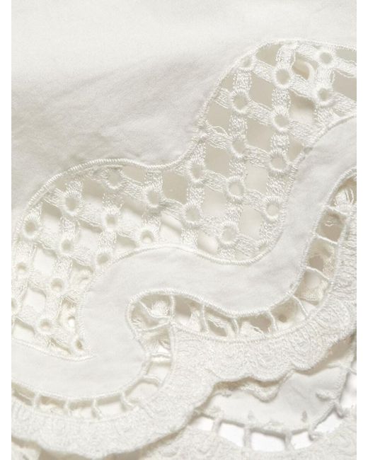Rails White Blythe Cotton Lace Crop Top
