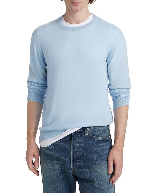 Saks Fifth Avenue Blue Collection Cashmere Crewneck Sweater for men