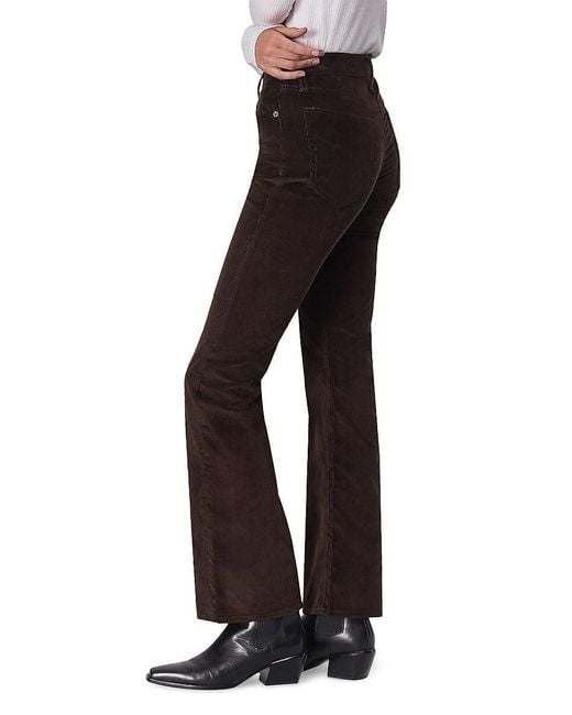 Rag & Bone Black Peyton Corduroy Flared Pants