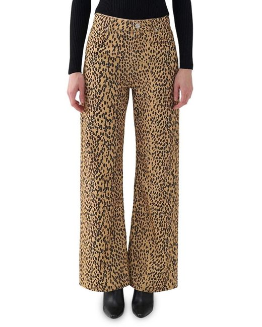Nocturne Natural Leopard Print Regular Fit Jeans