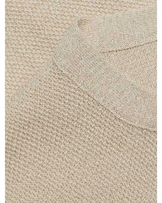 Kobi Halperin Natural Metallic Knit Cardigan