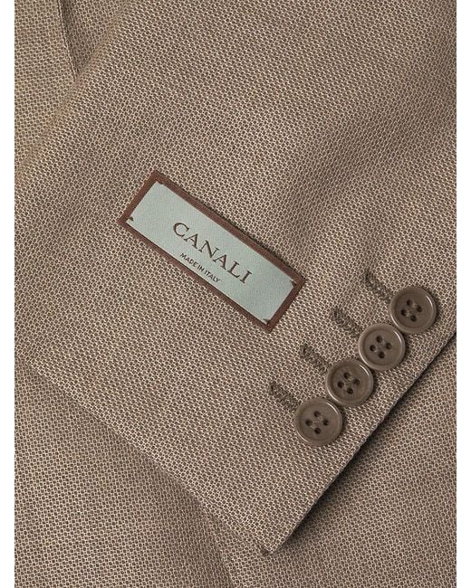 Canali Natural Modern-Fit Solid Wool Two-Button Suit for men