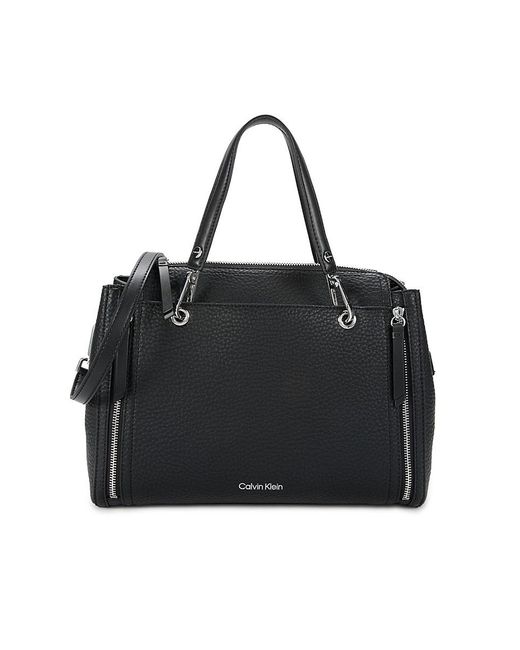 Calvin Klein Black Garnet Logo Shoulder Bag