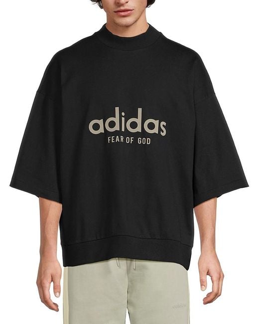 Fear Of God Adidas X Fog Athletics Logo Oversized T-Shirt in Fear Of God Adidas X Fog Athletics Logo Oversized T-Shirt in