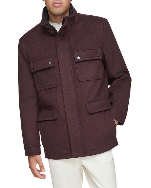 Marc new york by andrew marc 2025 men's barlow melton wool bomber jacket