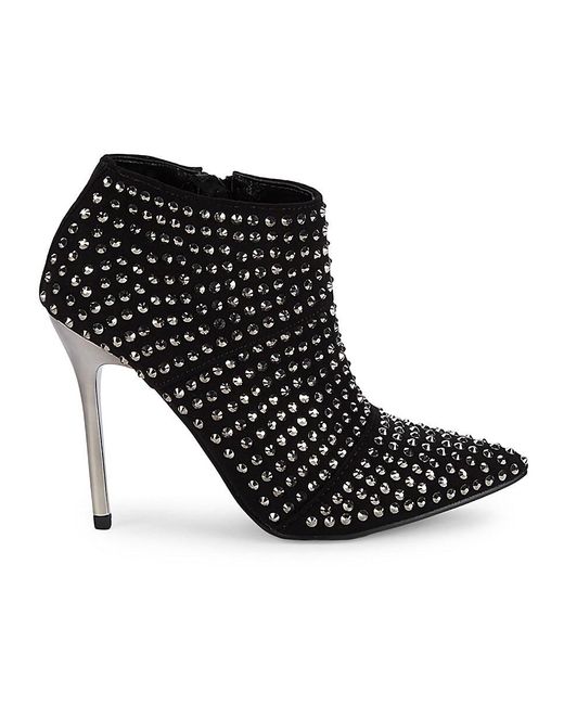 studded booties heels