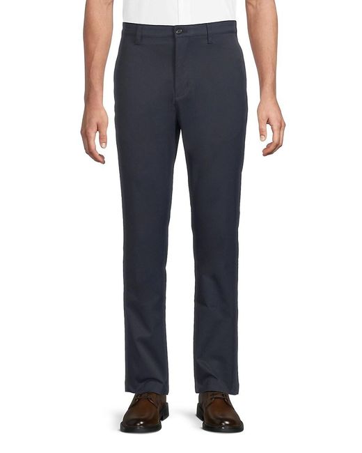 Karl Lagerfeld Blue Performance Flat-Front Golf Pants for men